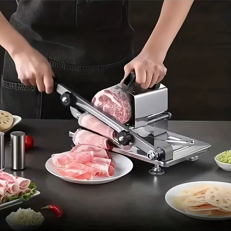 Trancheuse à Viande Manuelle Inox